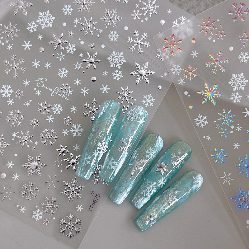 Nail Art Xmas Design - 1pcs Christmas Nail Art Sticker with
