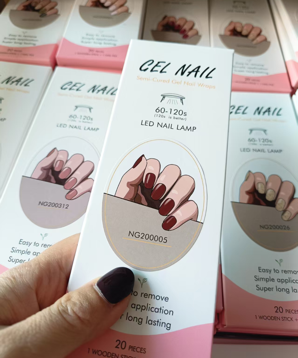 Nail Art Xmas Design - 20/22Tips UV Semi cured Gel Nail