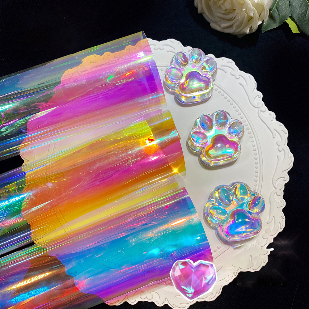 Aurora Laser Film Foil Resin J - Nail Art Rainbow ulasan dan harga