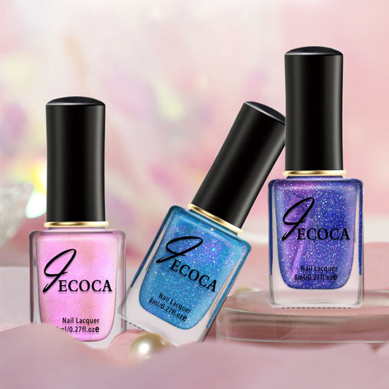 Laser Glitter Nail Polish Rain - Nail Art Rainbow ulasan dan harga