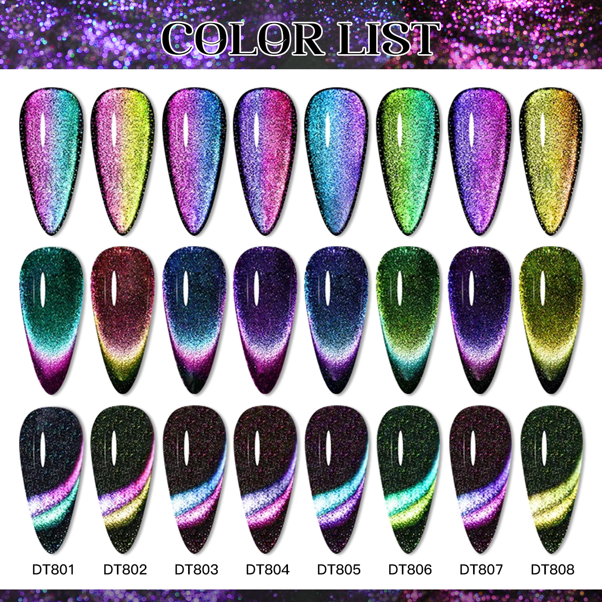 MEET ACROSS 7ml 9D Rainbow Mag - Nail Art Rainbow ulasan dan harga