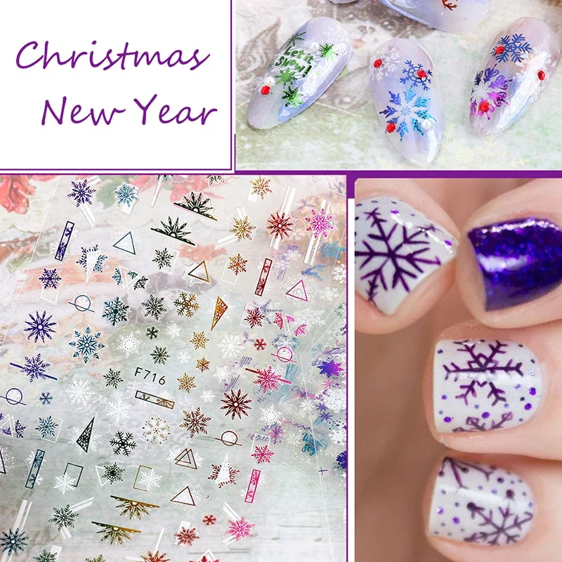 Xmas Nails Stickers Winter San - Nail Art Xmas Stickers ulasan dan harga