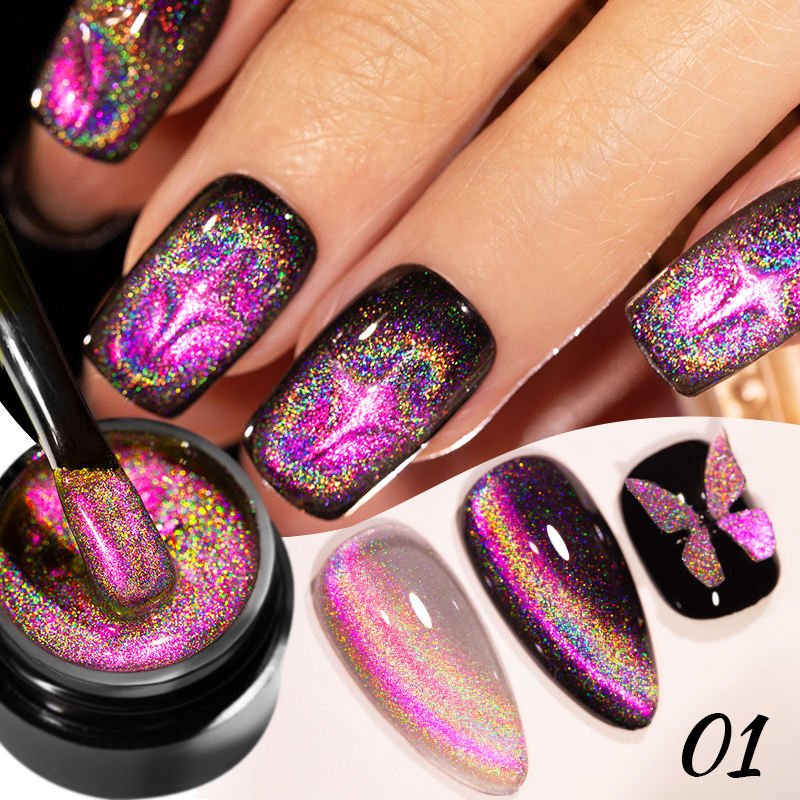 AWStorG 5ML Colorful Laser Cat - Nail Art Rainbow ulasan dan harga