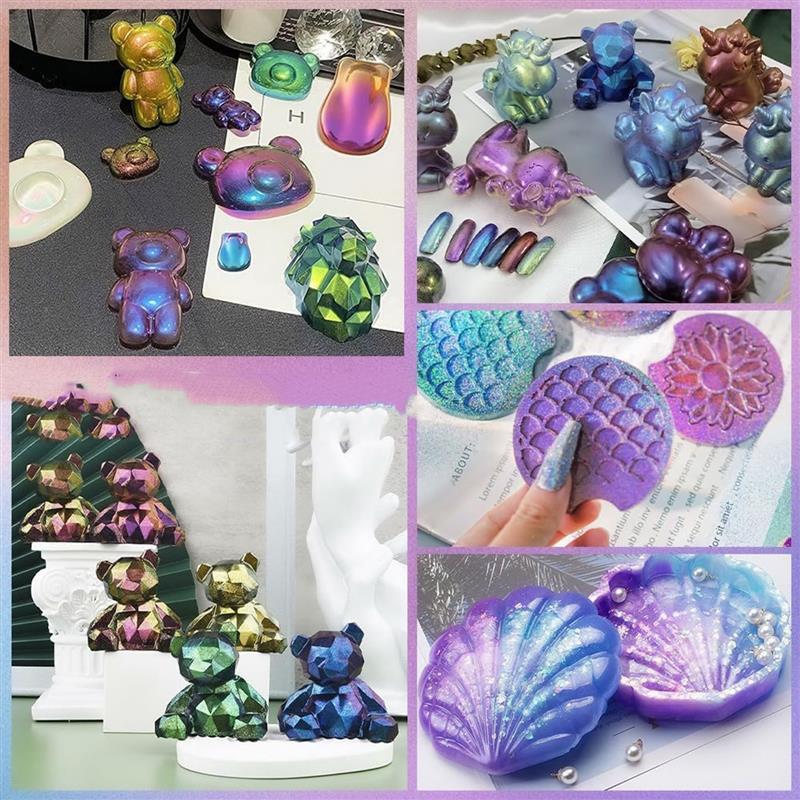 3g Chameleon Mica Powder Epoxy - Nail Art Emerald ulasan dan harga