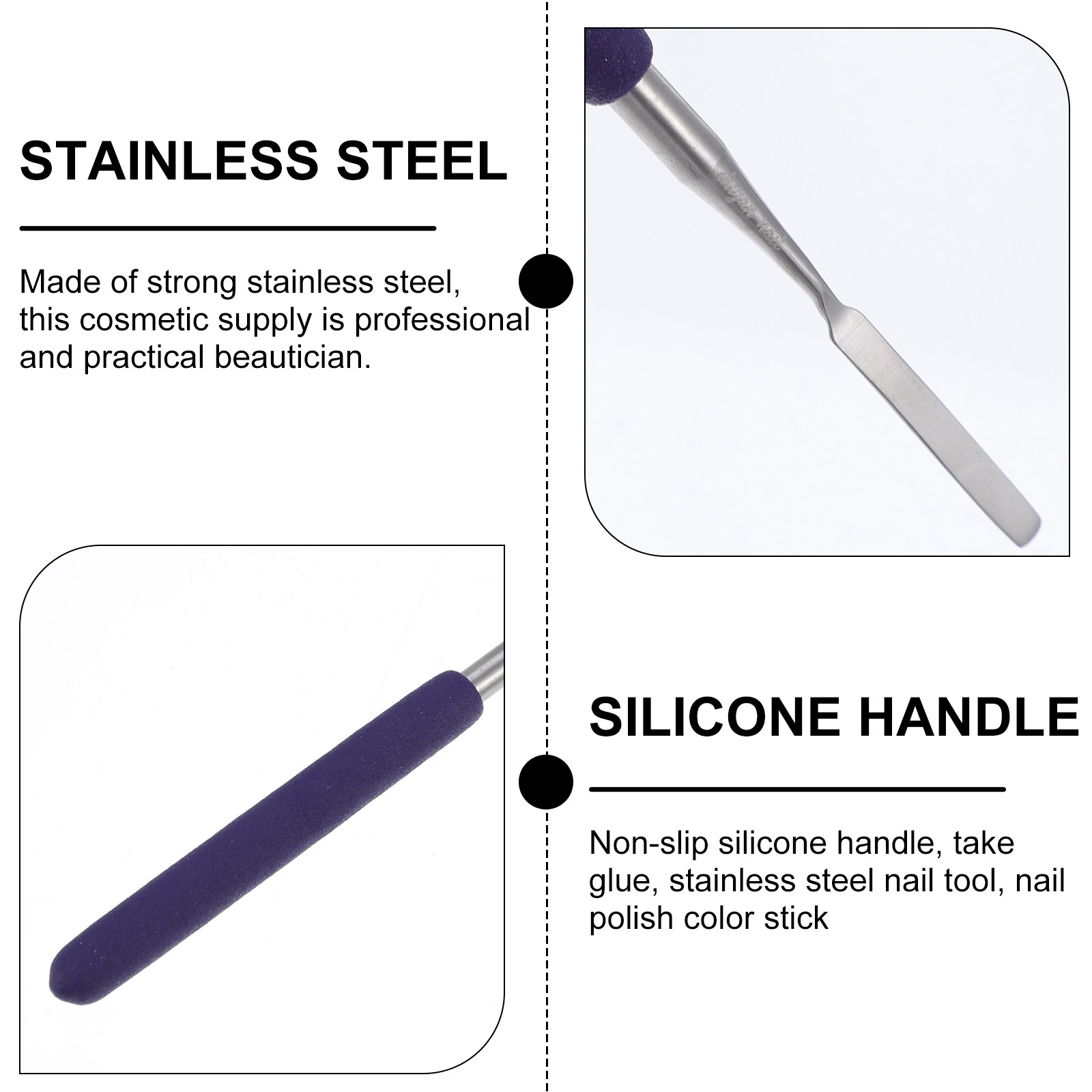Stainless Steel Nail Art Mixin - Nail Art Natural ulasan dan harga