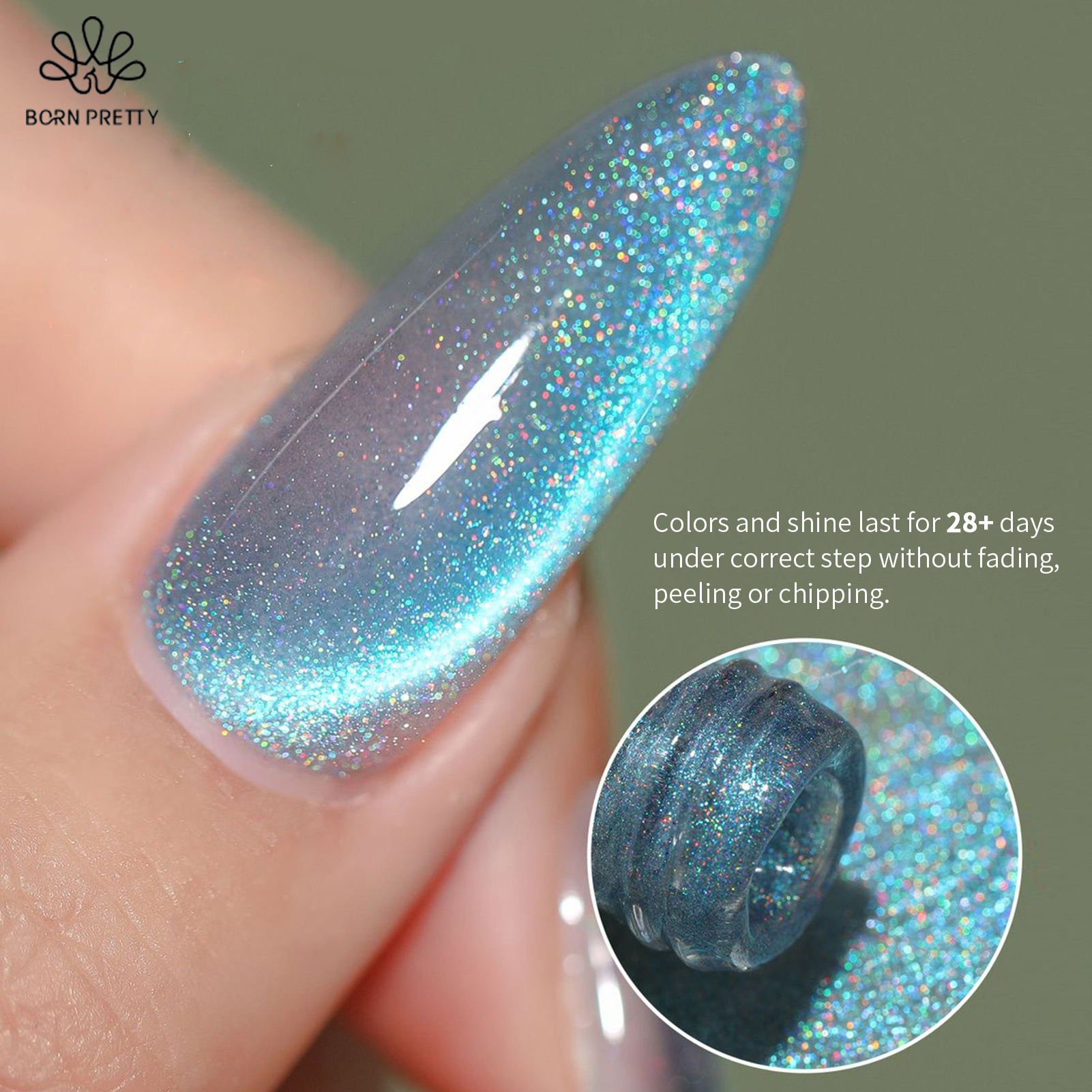 BORN PRETTY 10ml Ice Blue Red  - Nail Art Rainbow ulasan dan harga
