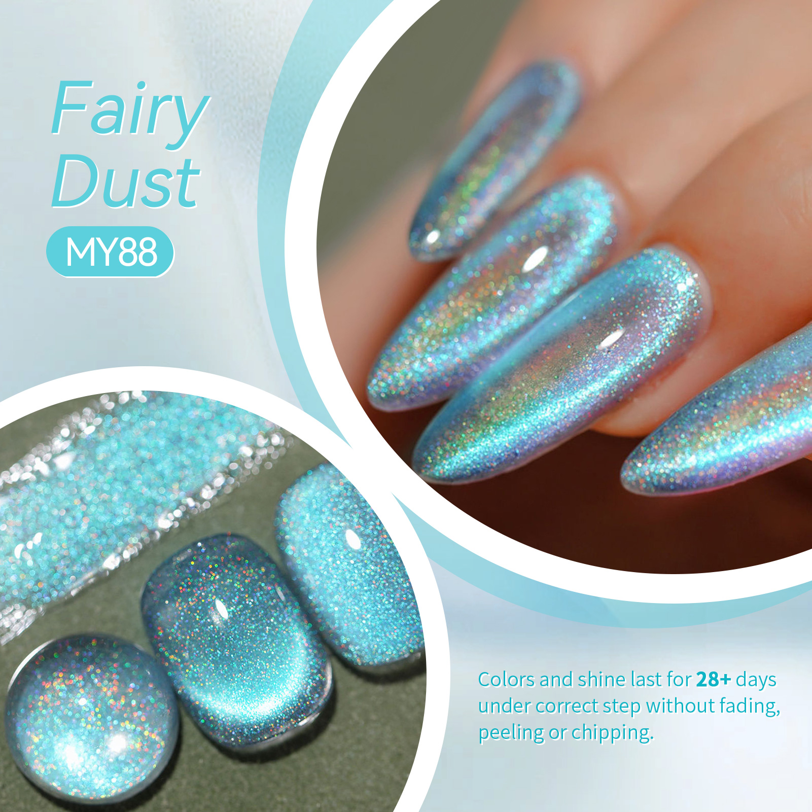 BORN PRETTY 10ml Ice Blue Red  - Nail Art Rainbow ulasan dan harga