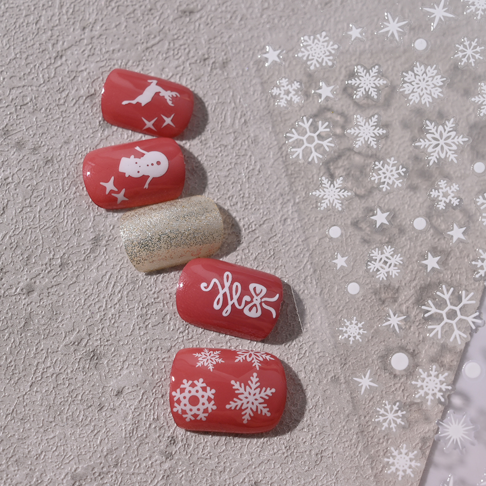 1pcs Winter Snowflake Nail Art - Nail Art Xmas Design ulasan dan harga