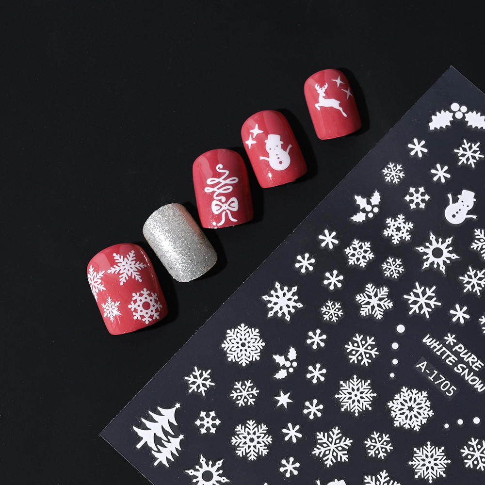 1pcs Winter Snowflake Nail Art - Nail Art Xmas Design ulasan dan harga