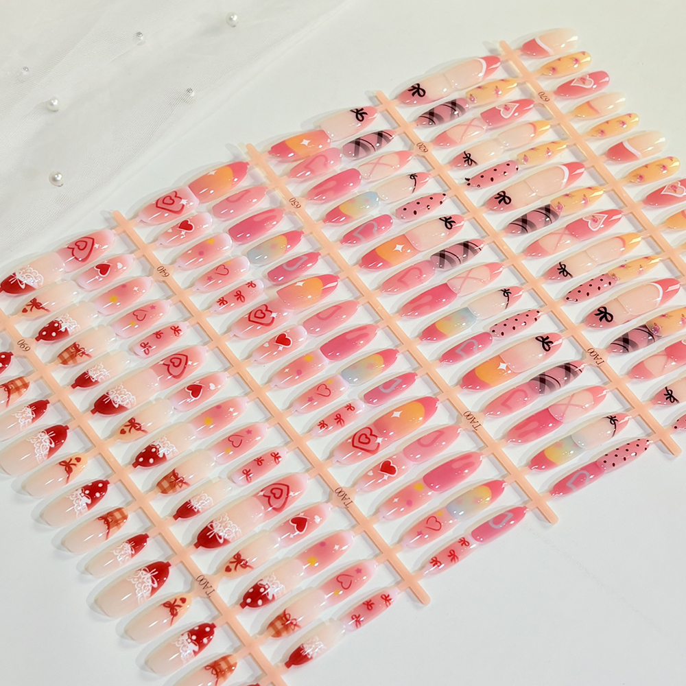 150Pcs/Bag Valentine's Day Fre - Nail Art Extension ulasan dan harga