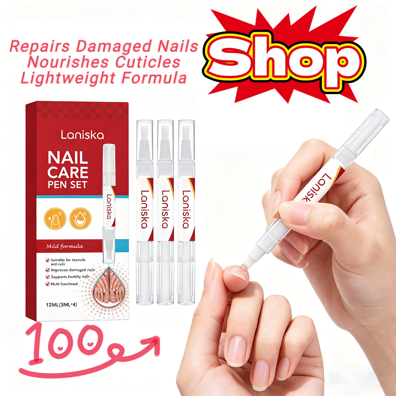 Nail Repair Pen Set Treatment  - Cuticle Oil Pen ulasan dan harga