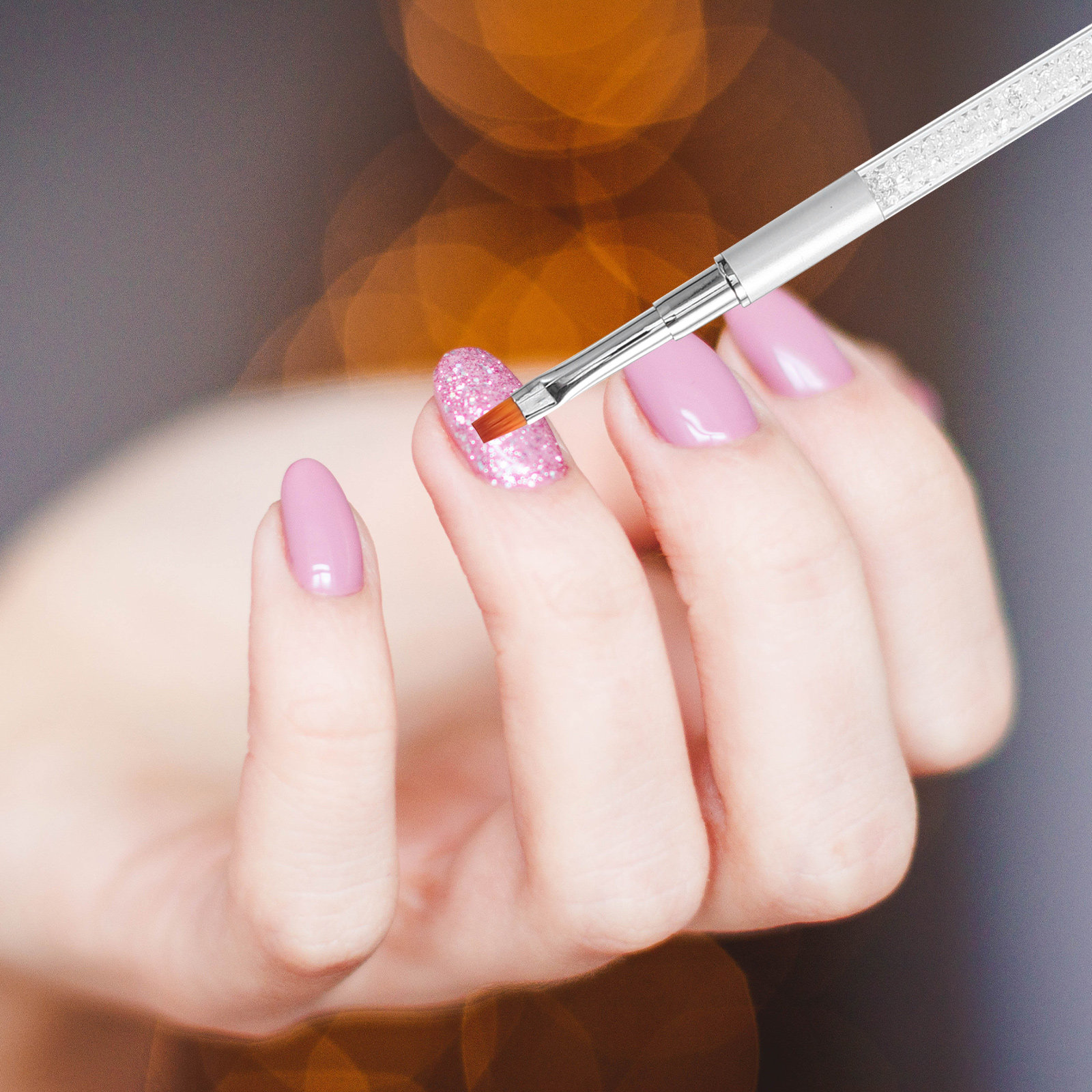 Pen Nail Art Brush with Crysta - Nail Art Natural ulasan dan harga