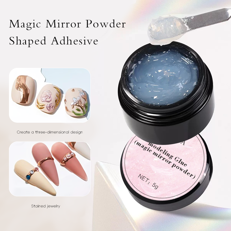 5ml 3D Clear Nail Gel Mirror P - Nail Art Emerald ulasan dan harga