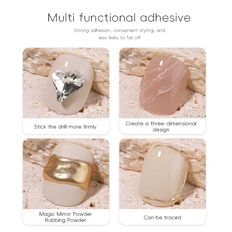 5ml 3D Clear Nail Gel Mirror P - Nail Art Emerald ulasan dan harga