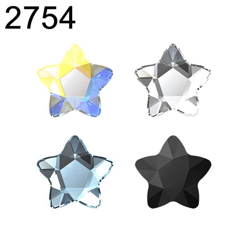Genuine 2754 Star Flower Flat  - Nail Art Emerald ulasan dan harga