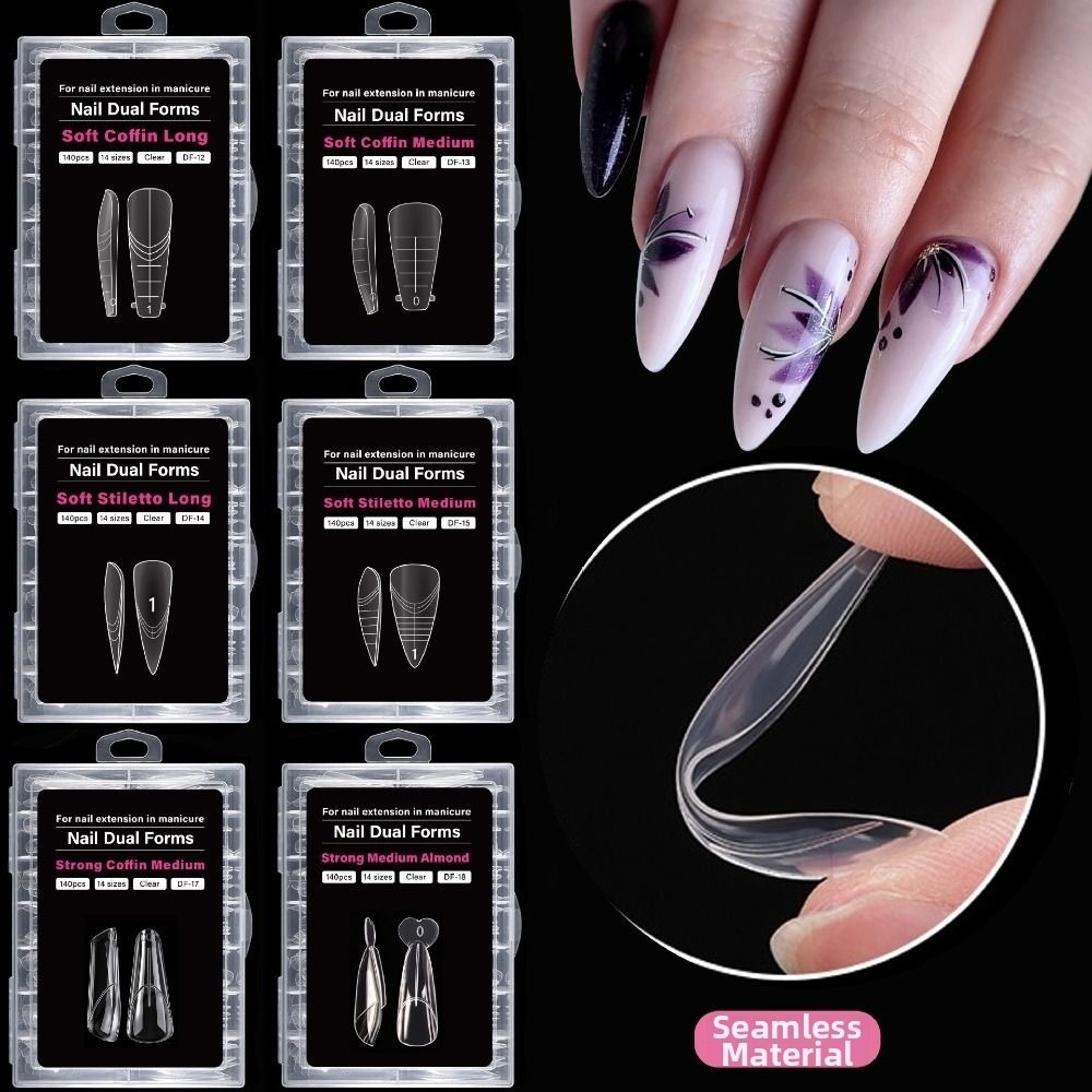 140PCS 14 Sizes French Nail Du - Nail Art Extension ulasan dan harga