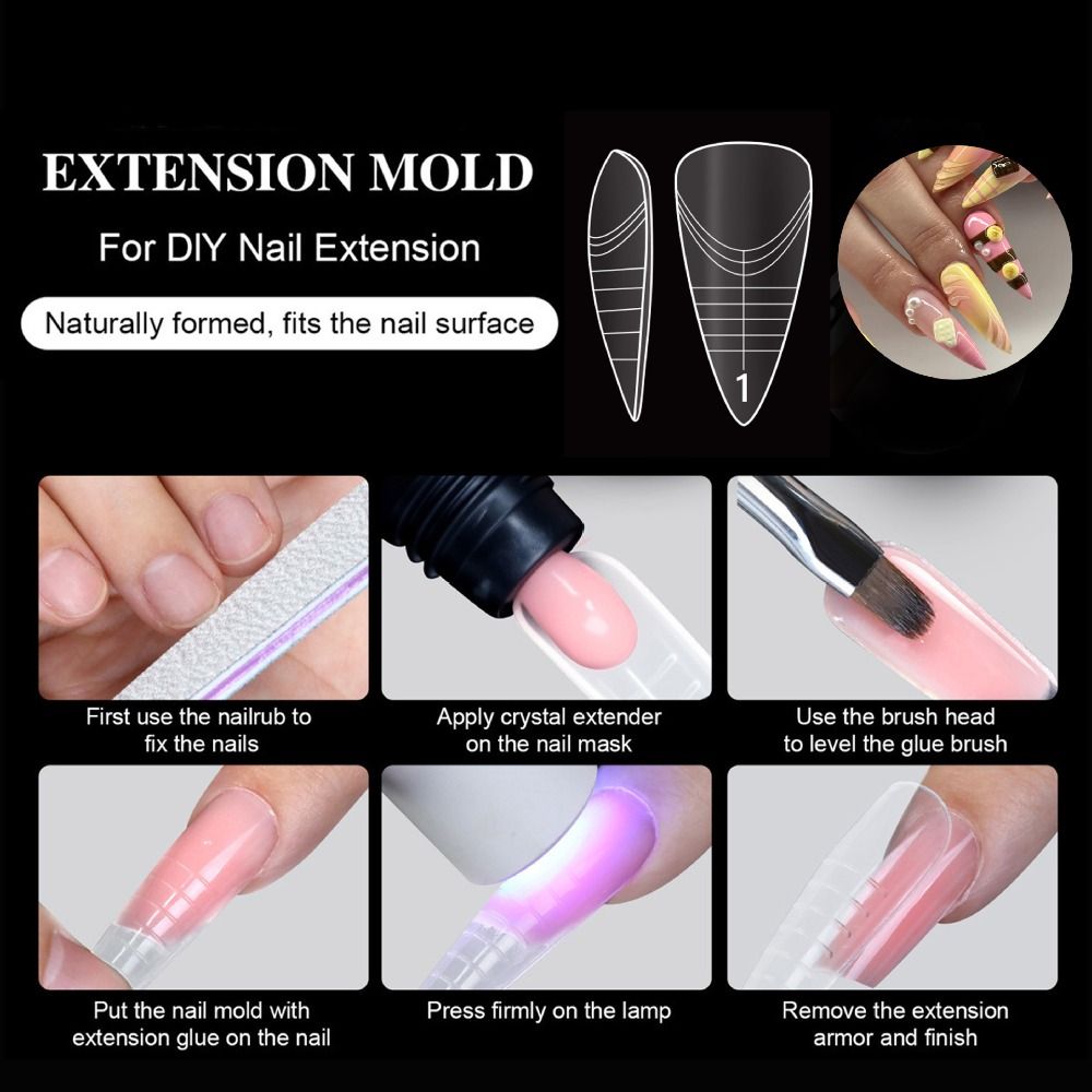 140PCS 14 Sizes French Nail Du - Nail Art Extension ulasan dan harga