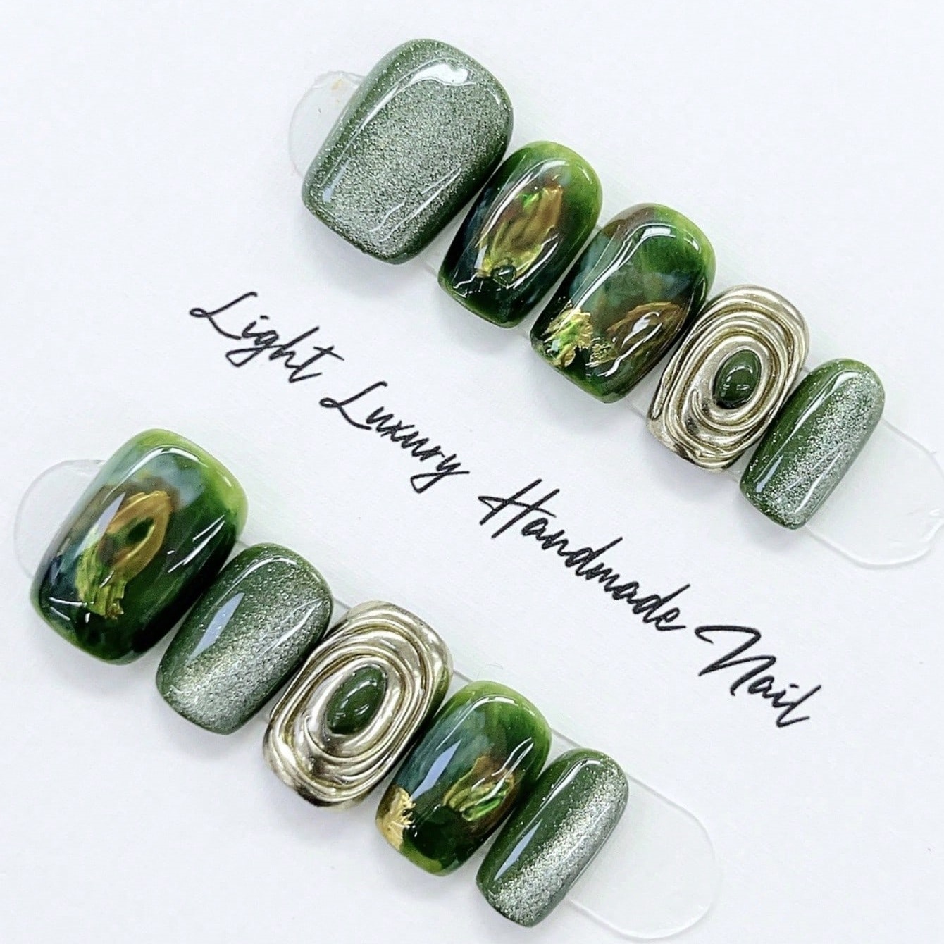 10pcs pure hand pressed short  - Nail Art Overlay ulasan dan harga