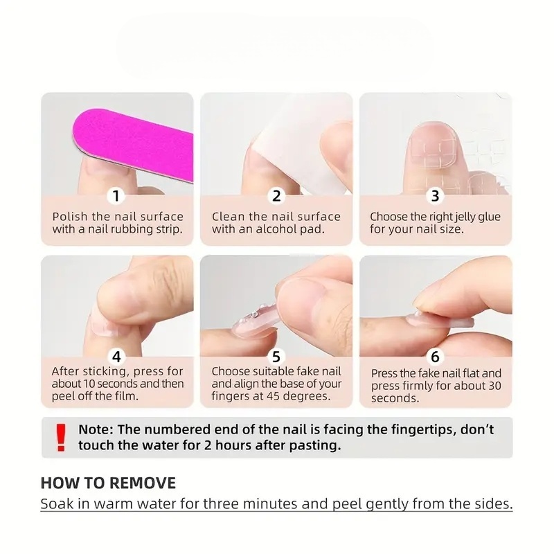 10pcs pure hand pressed short  - Nail Art Overlay ulasan dan harga