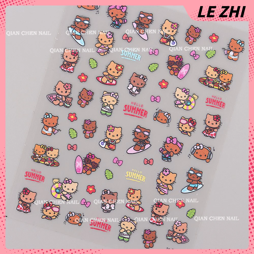 Kawaii Cartoon Nail Art Sticke - Nail Art Xmas Design ulasan dan harga