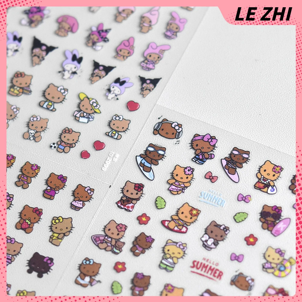 Kawaii Cartoon Nail Art Sticke - Nail Art Xmas Design ulasan dan harga